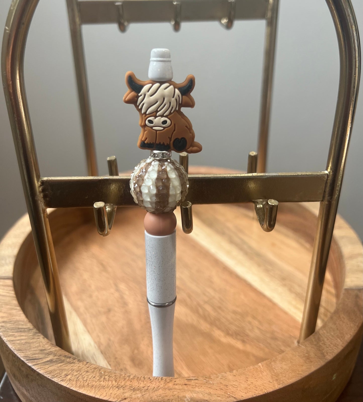 Hyland Cow Beaded Pen